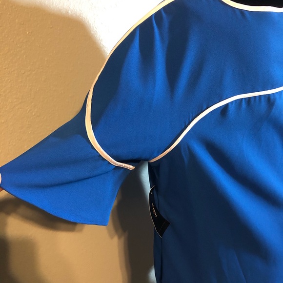 Alfani Cobalt Pipe Sleeve Top - Picture 5 of 13